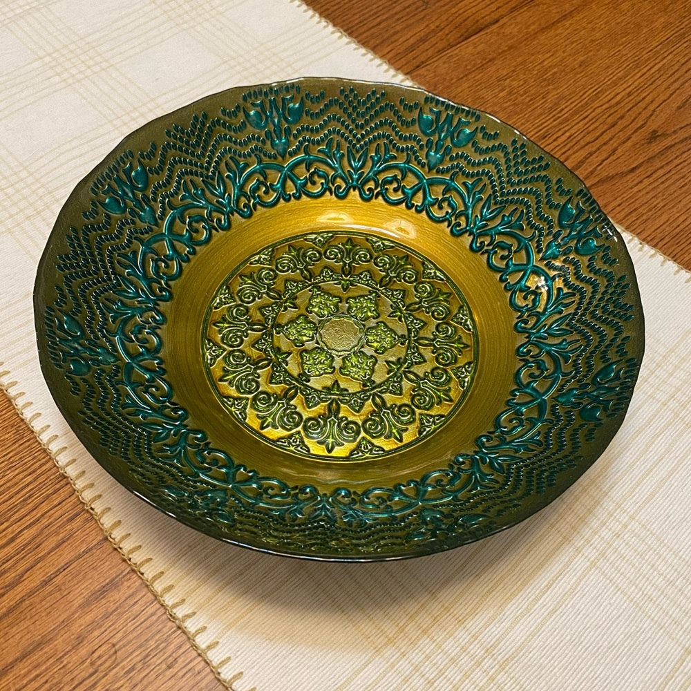 COPY - Handmade Topkapi Large Turkish Glass Bowl